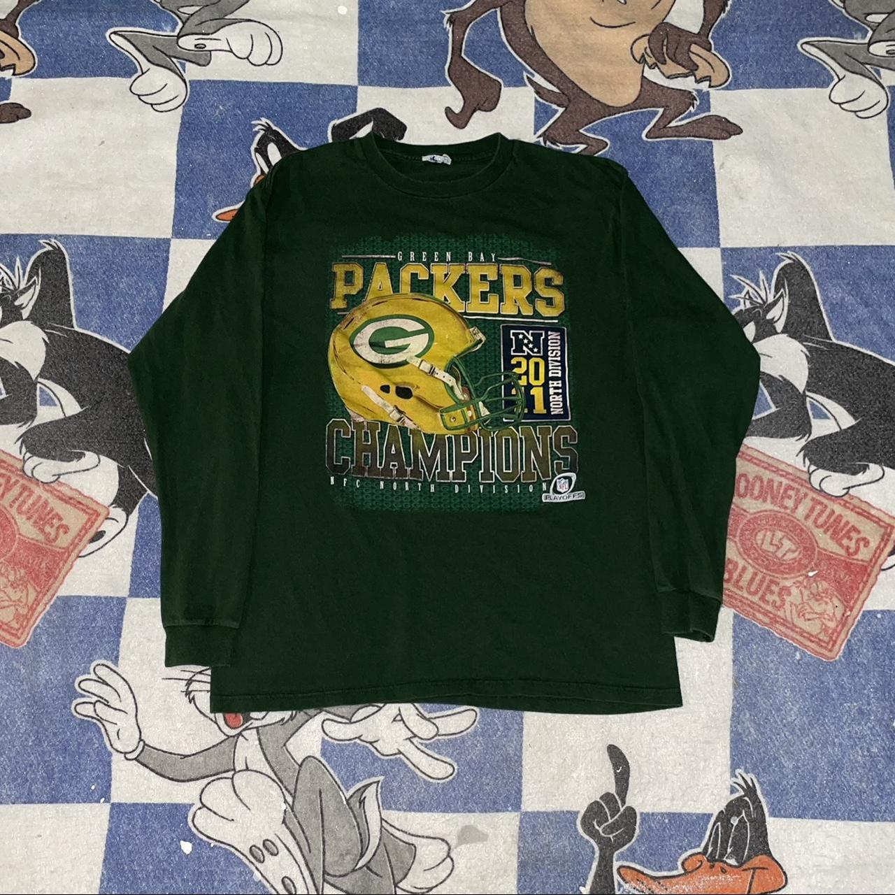 Green Bay Packers Long Sleeve T-Shirt • Size: - Depop