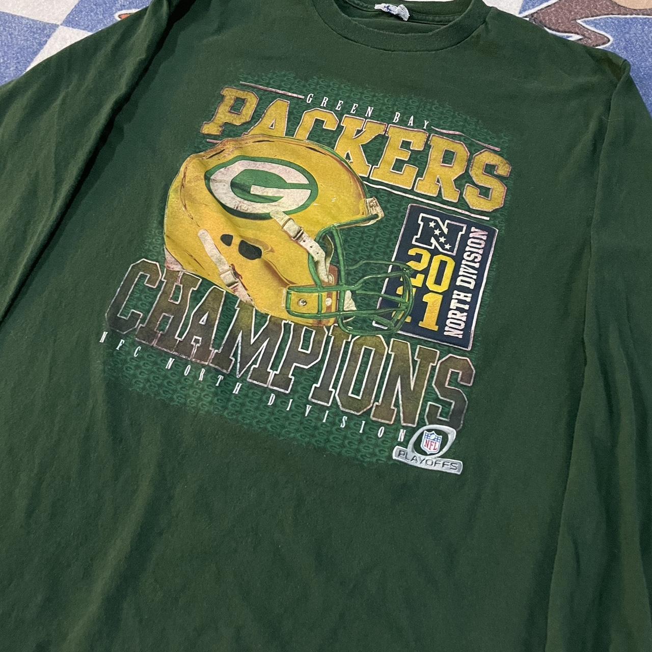 Green Bay Packers NFL Team Apparel Long Sleeve Shirt - Depop