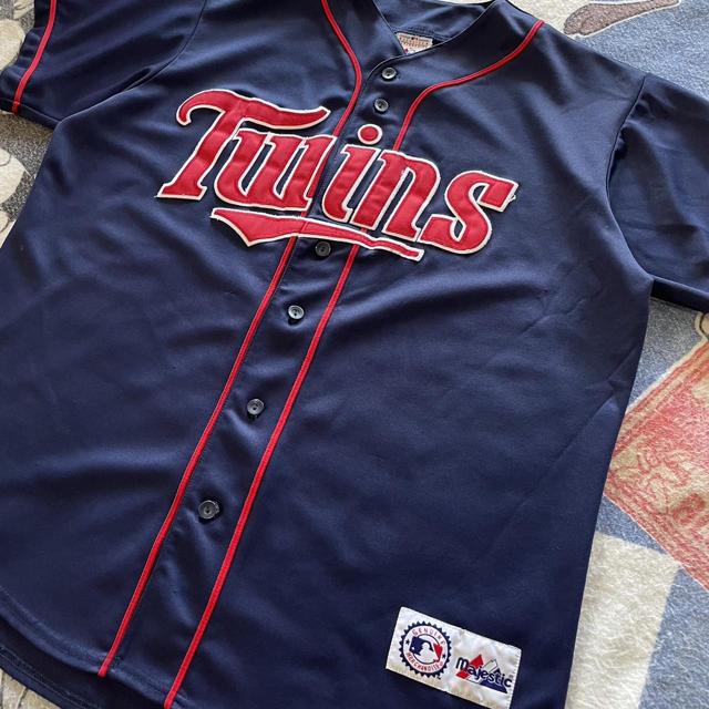 Minnesota twins pinstripe jersey Size: 49 (L/XL) - Depop