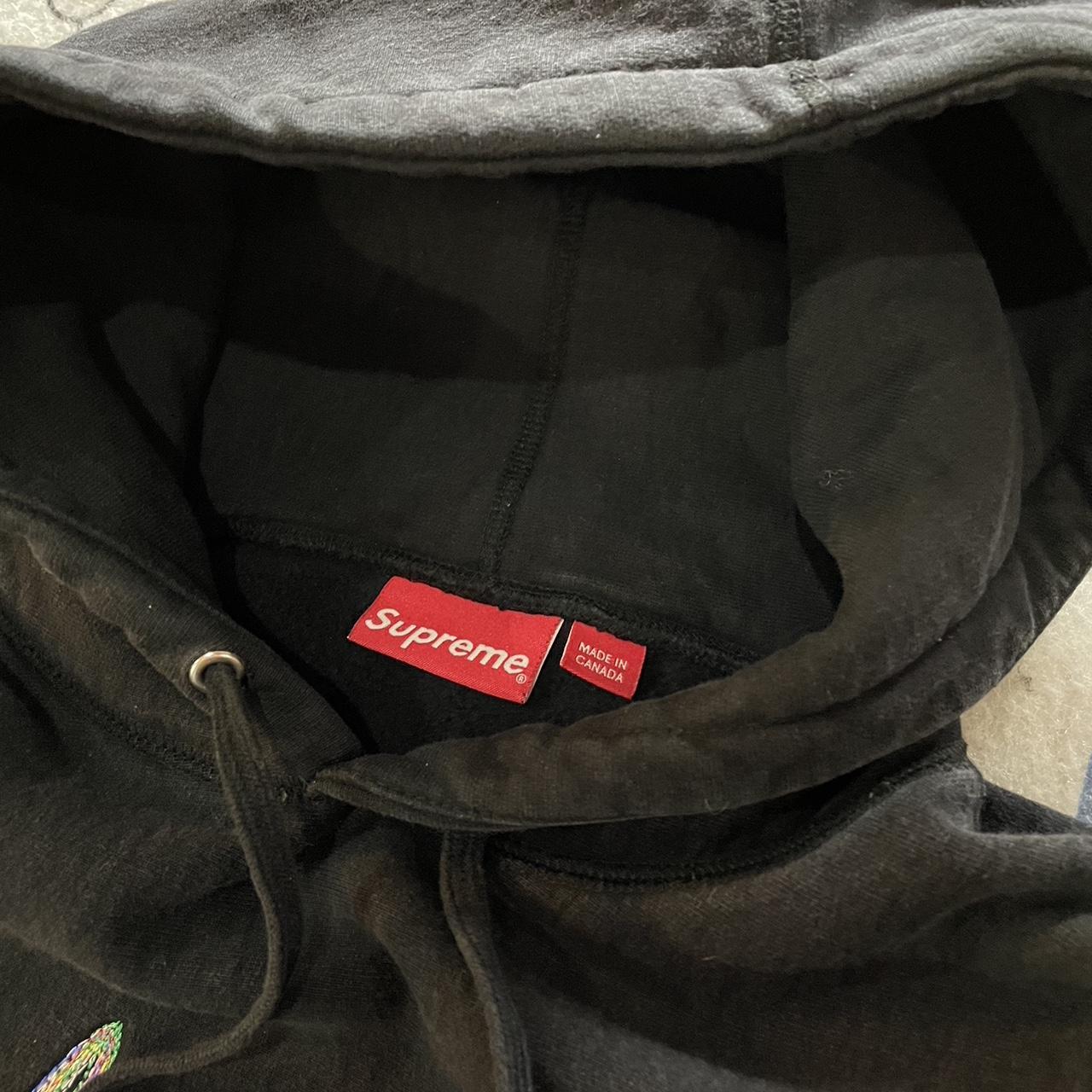 Supreme Box Logo Hoodie FW17 Black/Yellow Size - Depop