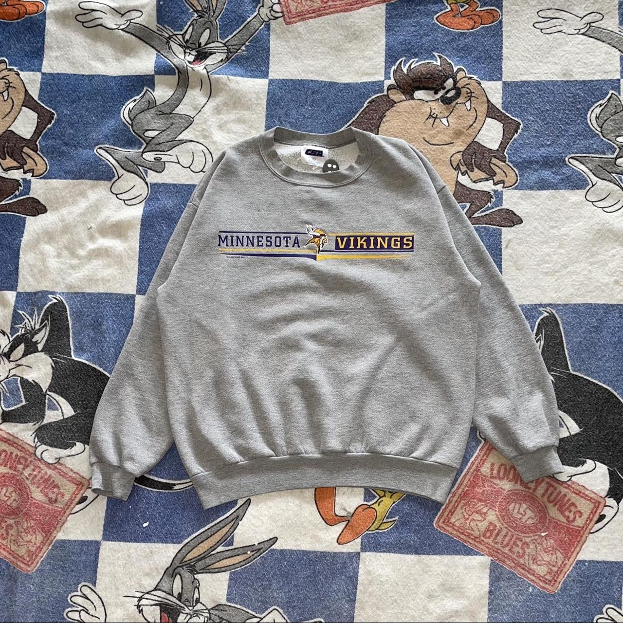 Vintage Minnesota Vikings crew neck sweater •size - Depop