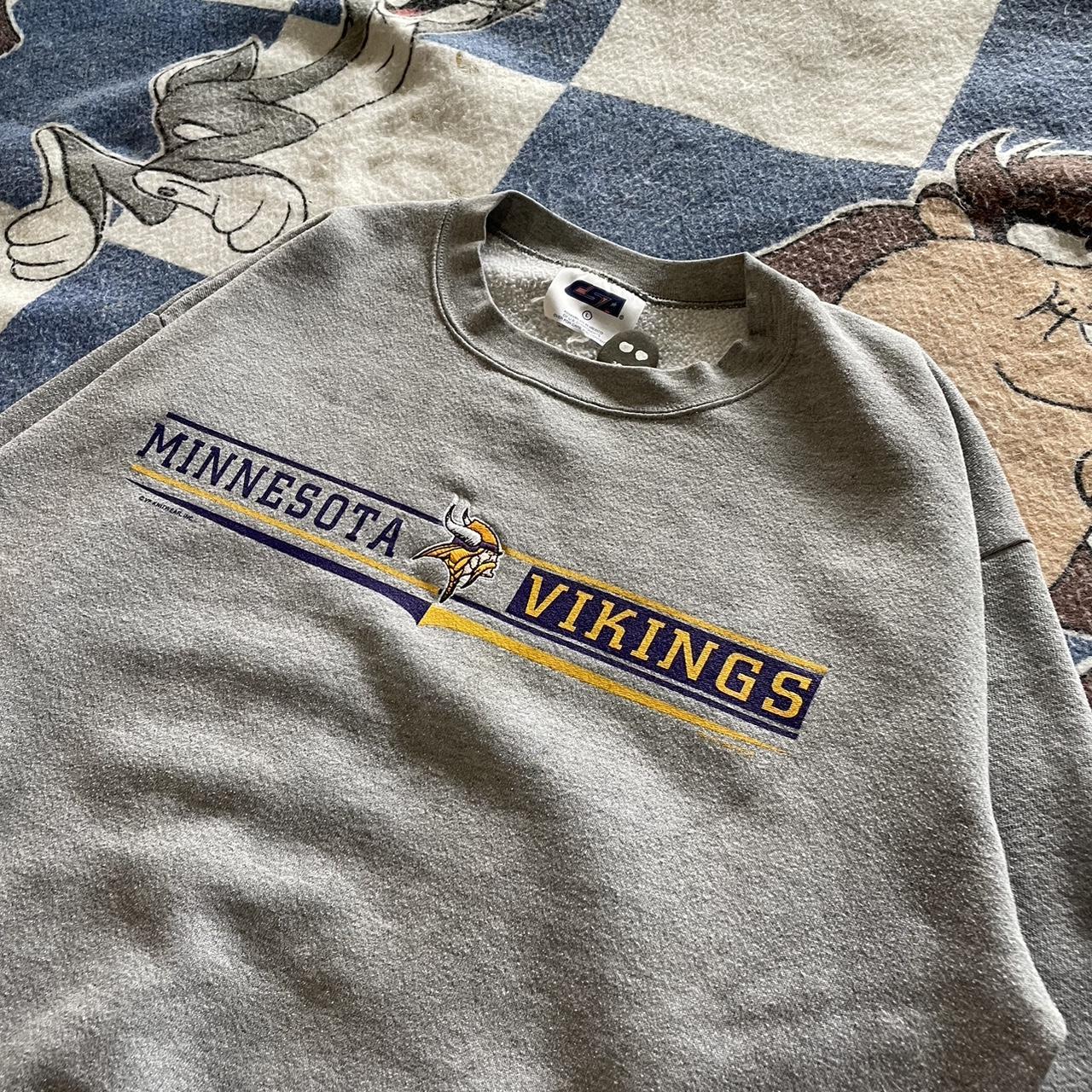 Vintage Minnesota Vikings crew neck sweater •size - Depop