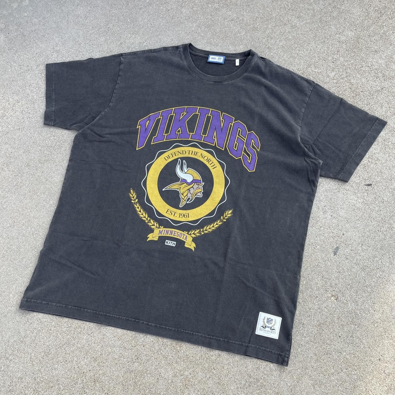 Kith for the NFL: Vikings Vintage Tee - Black