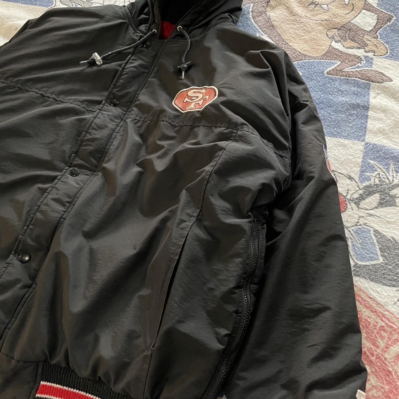 Vintage Rare Starter NFL 49ers Puffer Jacket Large - Depop