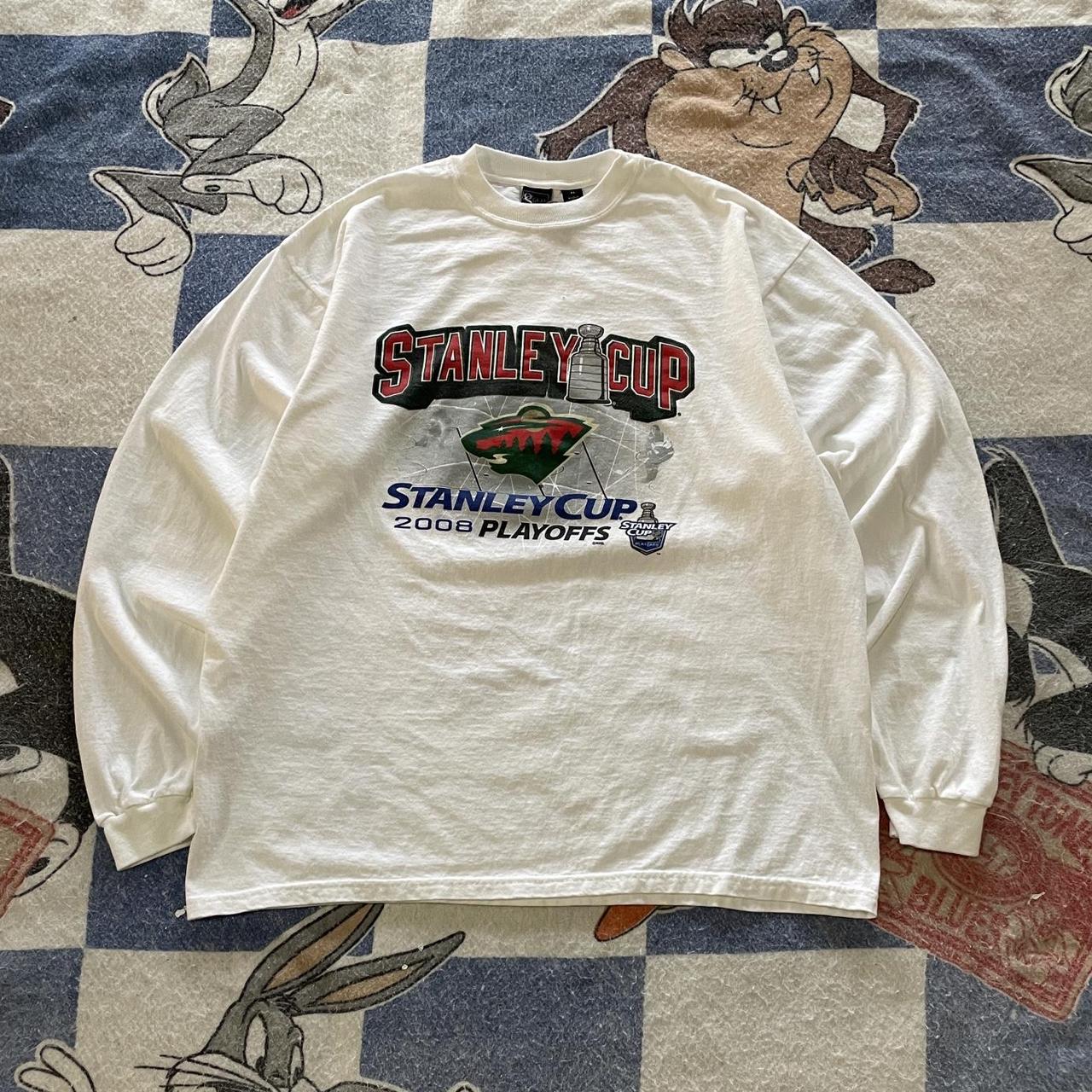 Y2k Minnesota Wild Stanley cup playoff long sleeve... - Depop