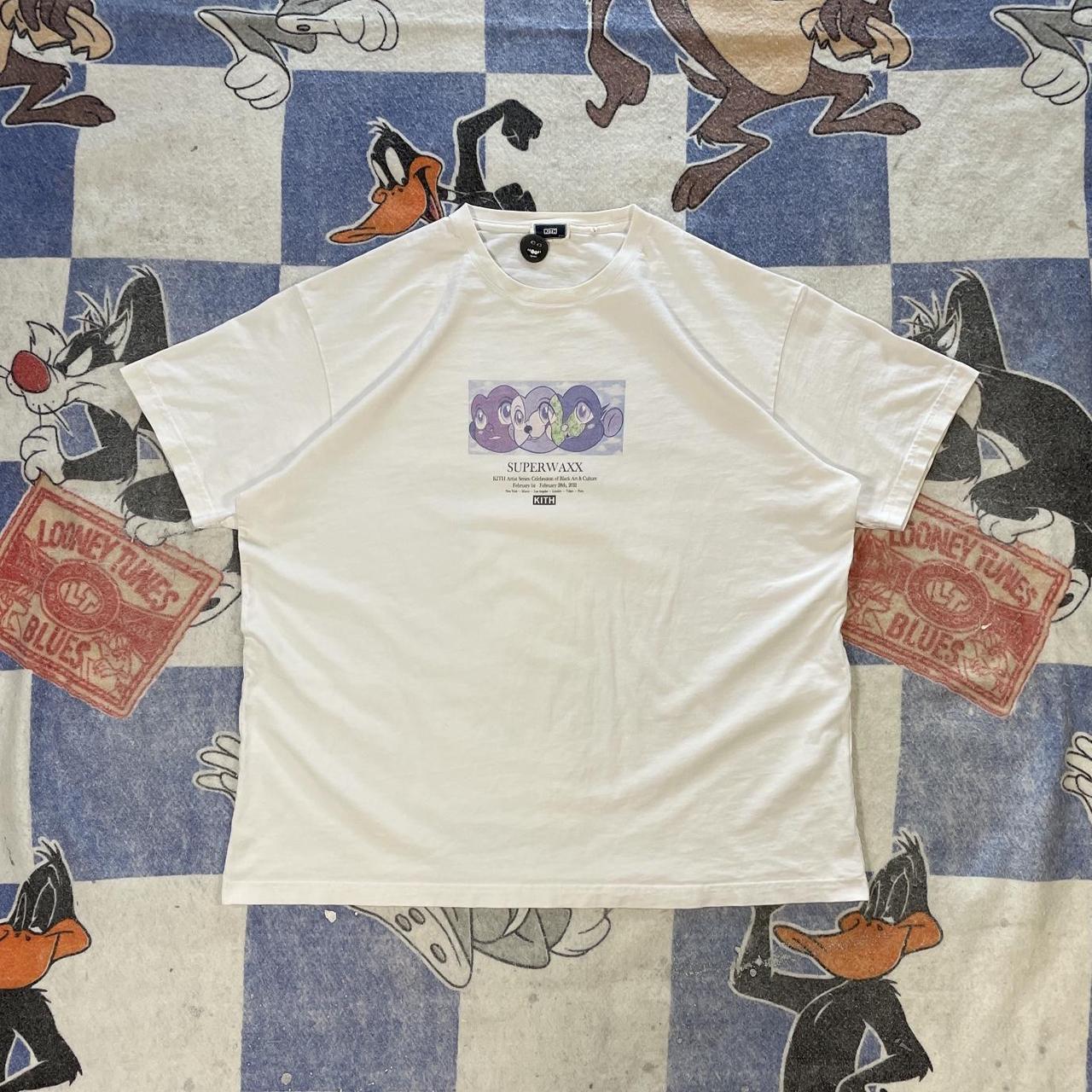 KITH Just Us Statue of Liberty Tシャツ Off-White Liberty Slim Tee - Off White / Black – Kith