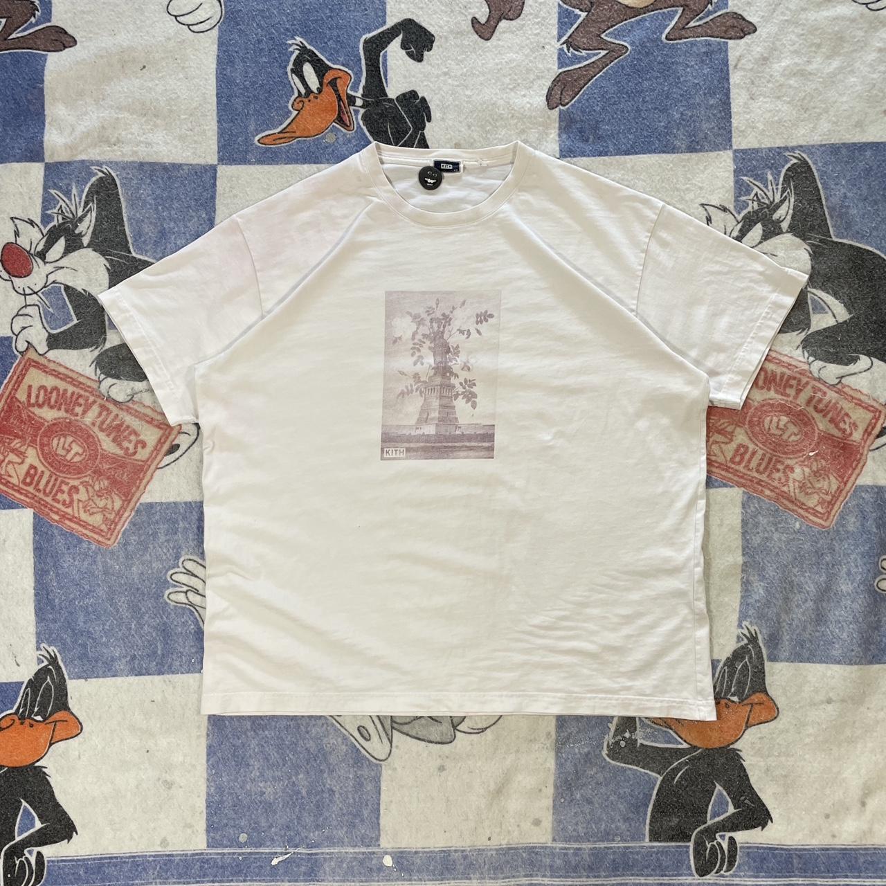 KITH Just Us Statue of Liberty Tシャツ 🗽EXCLUSIVE🗽 Kith NYC Liberty Drawing Vintage Tee | XL | IN