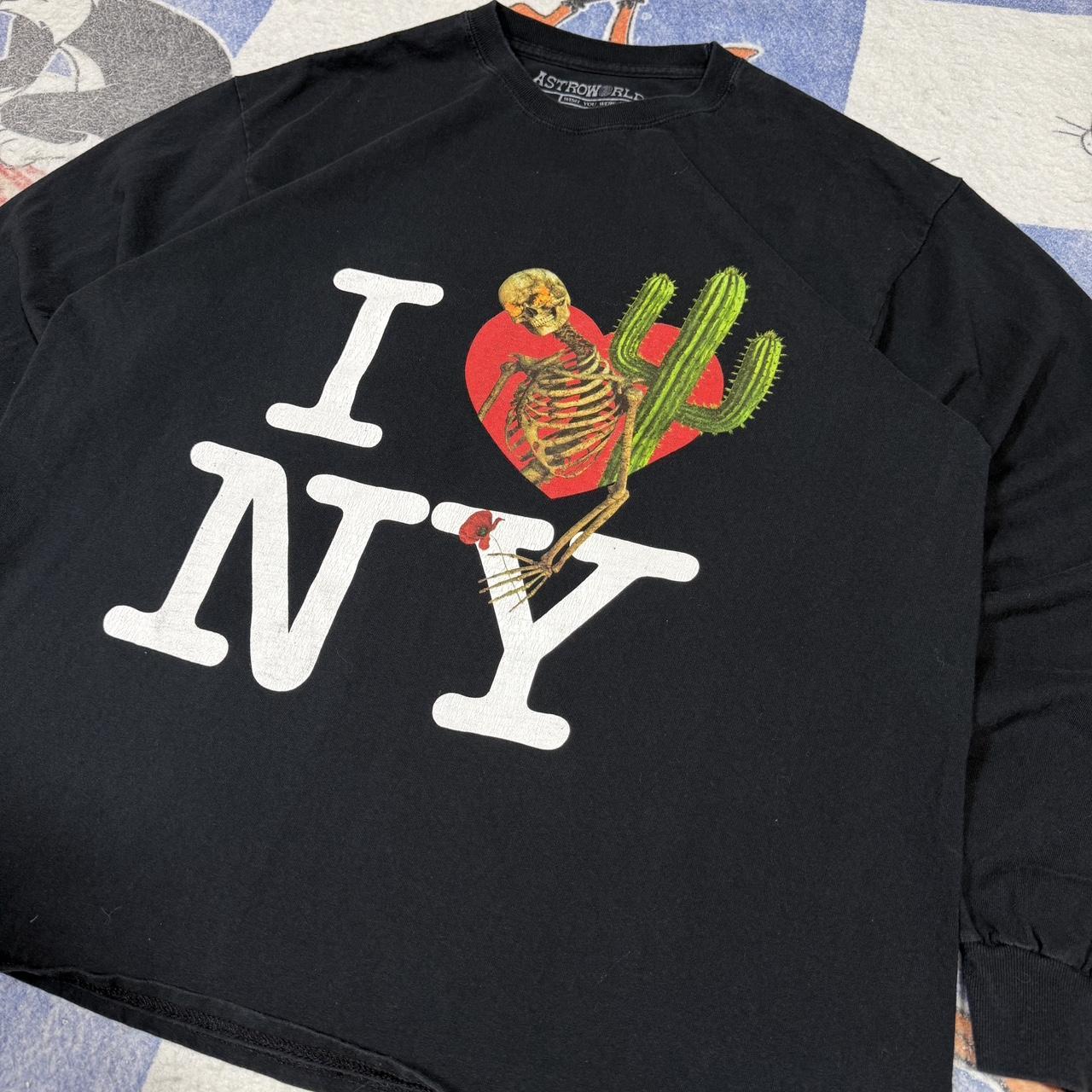 Tシャツ・カットソー Travis Scott Astroworld I Love NY L/S Tee Travis Scott Astroworld I Love NY L/S Tee XL 100% Authentic