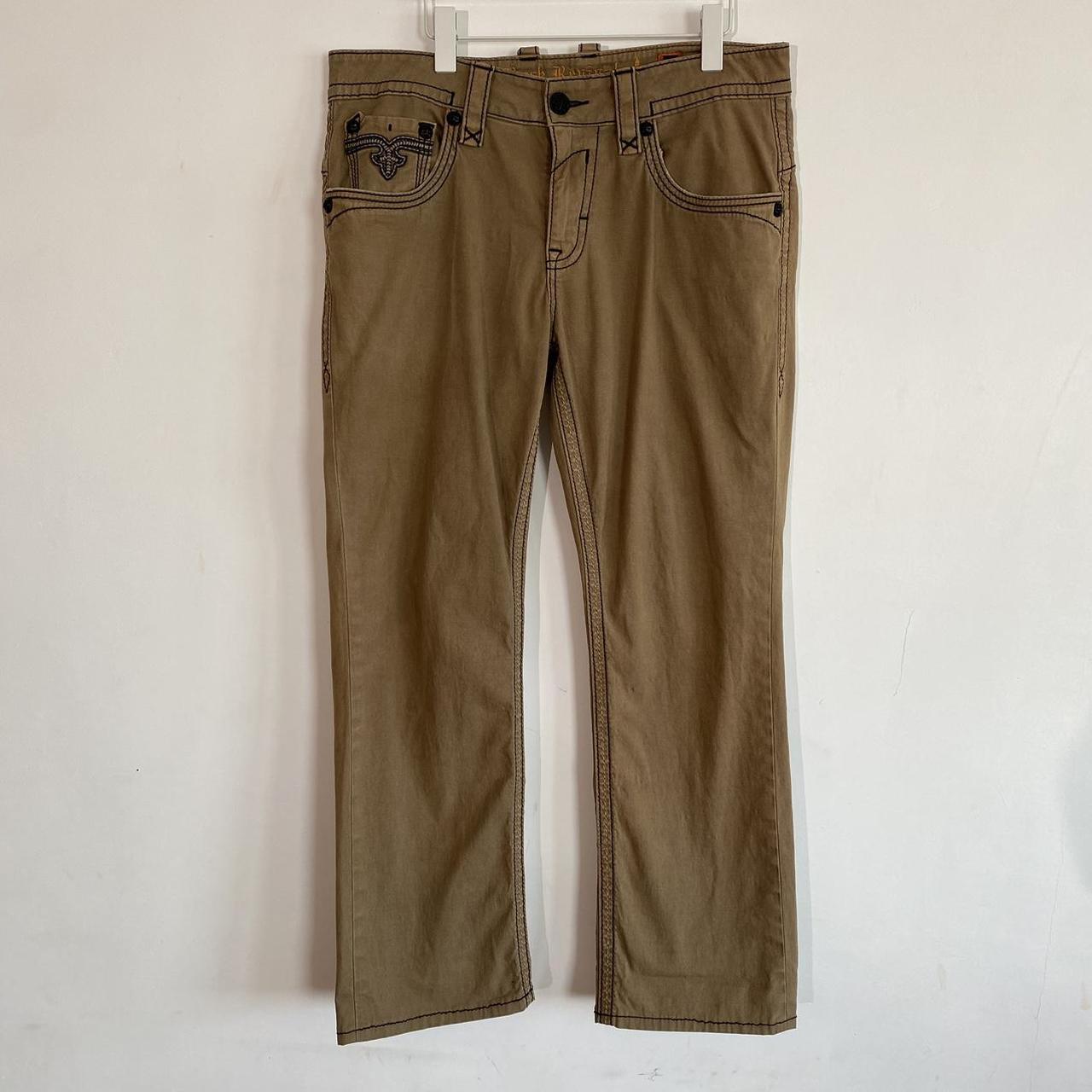 RockRevival Men's Tan Jeans Depop