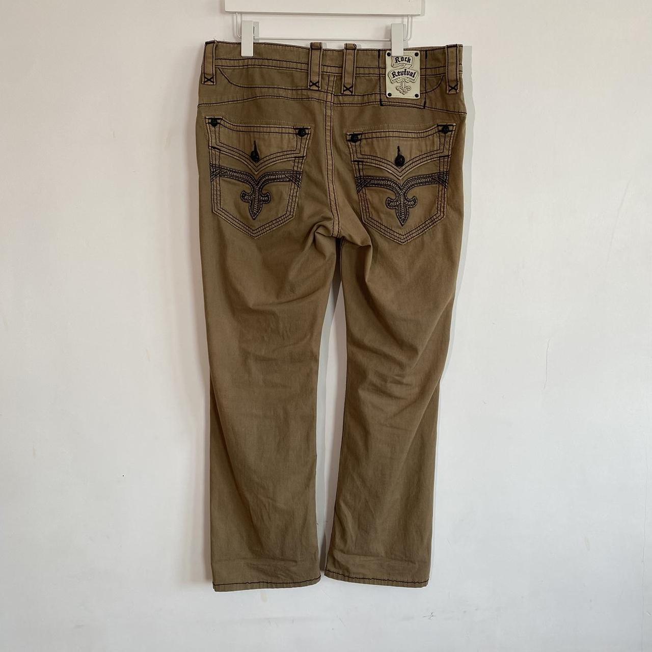 RockRevival Men's Tan Jeans Depop