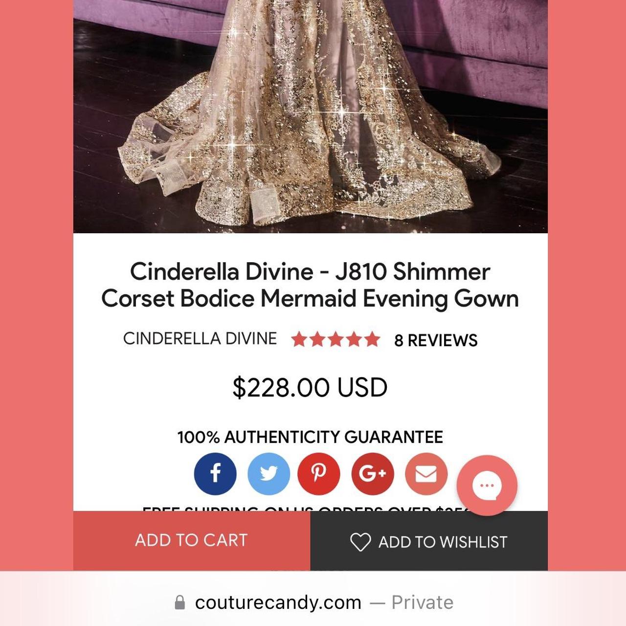Shop Cinderella Divine - J810 Shimmer Corset Bodice Mermaid