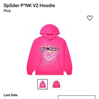 Sp5der P*NK V2 Hoodie Pink
