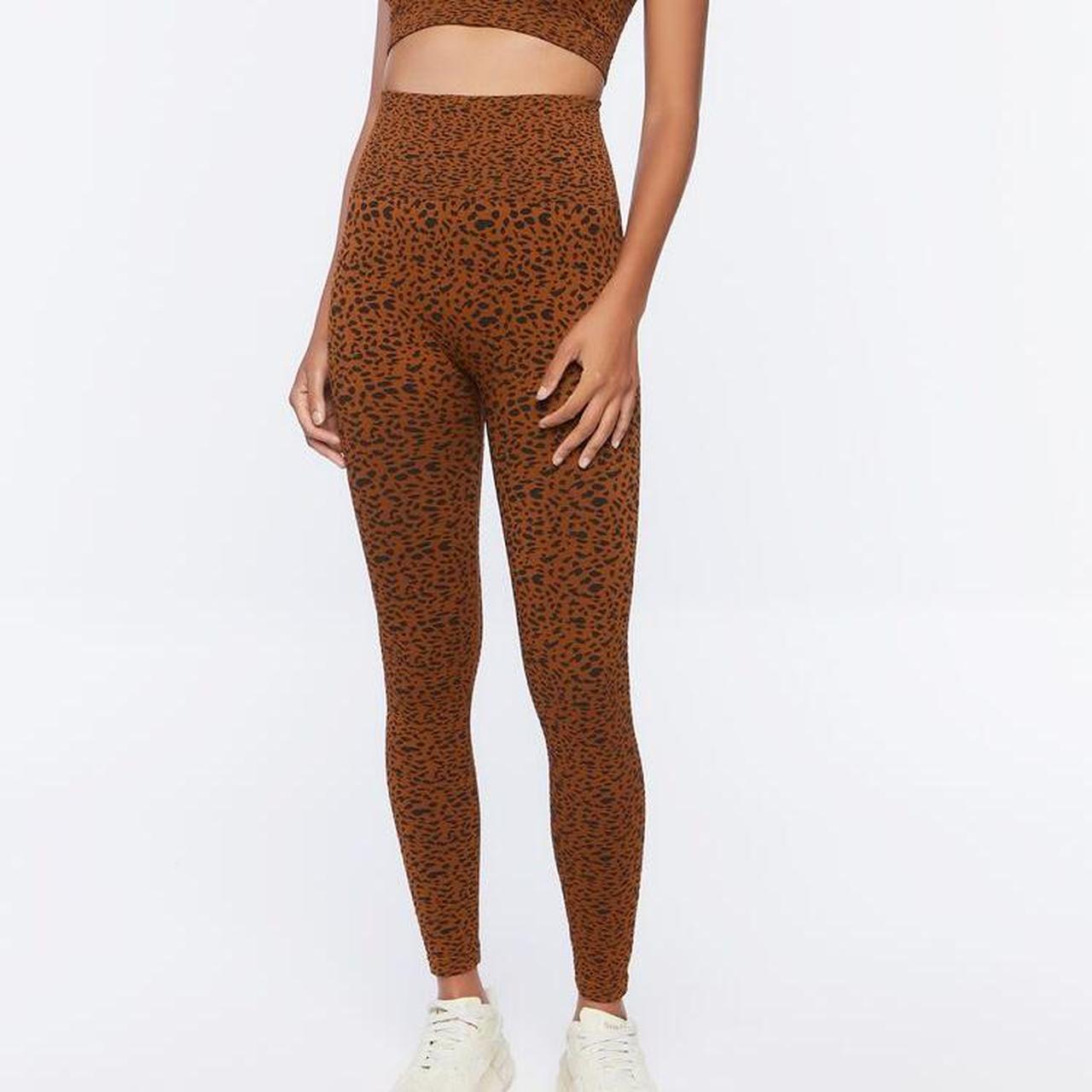 Buy Forever 21 White Printed Leggings online