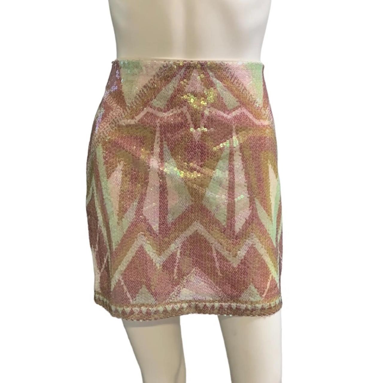 Geometric sequin hotsell mini skirt