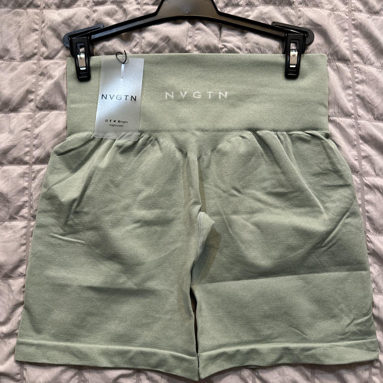 Sage Green NVGTN Contour Seamless Shorts. Brand new... Depop