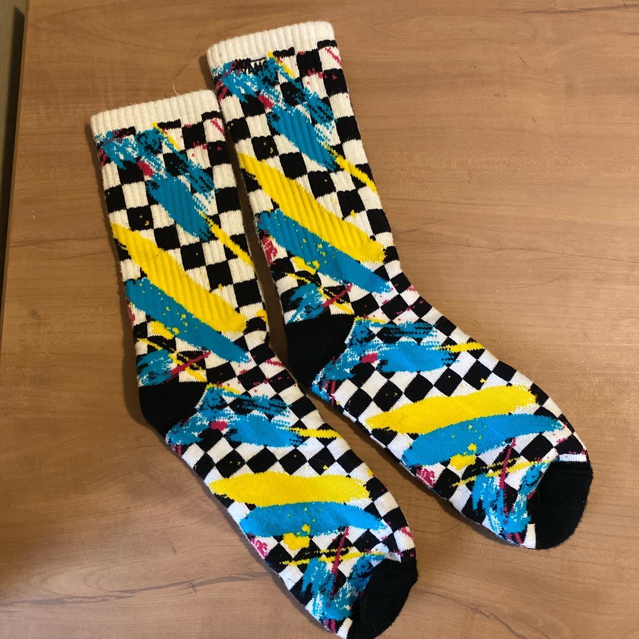  colorful skater socks never worn free with... Depop