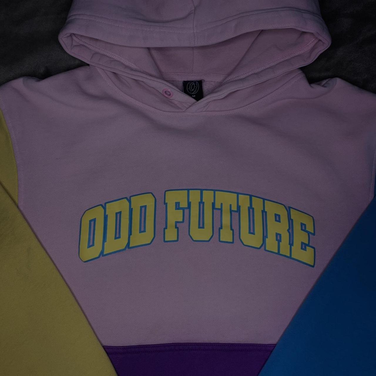 •ODD FUTURE hoodie. color blocking with puff print... Depop