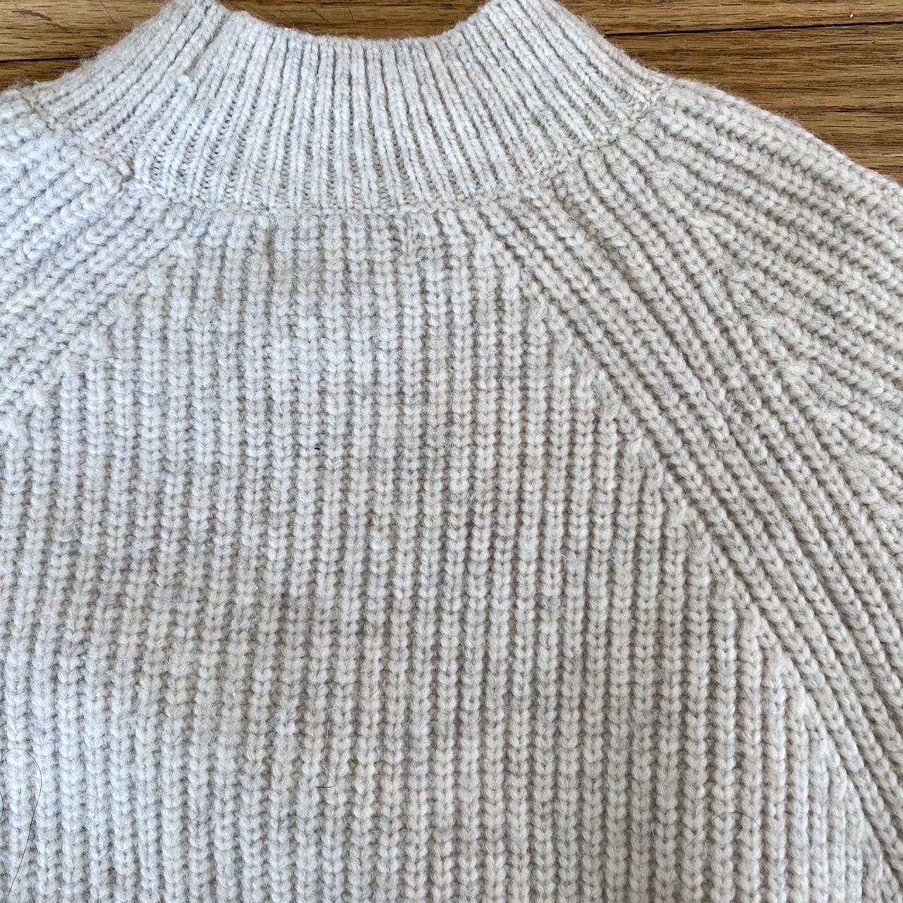 the coziest oversized mock neck sweater. honestly... - Depop