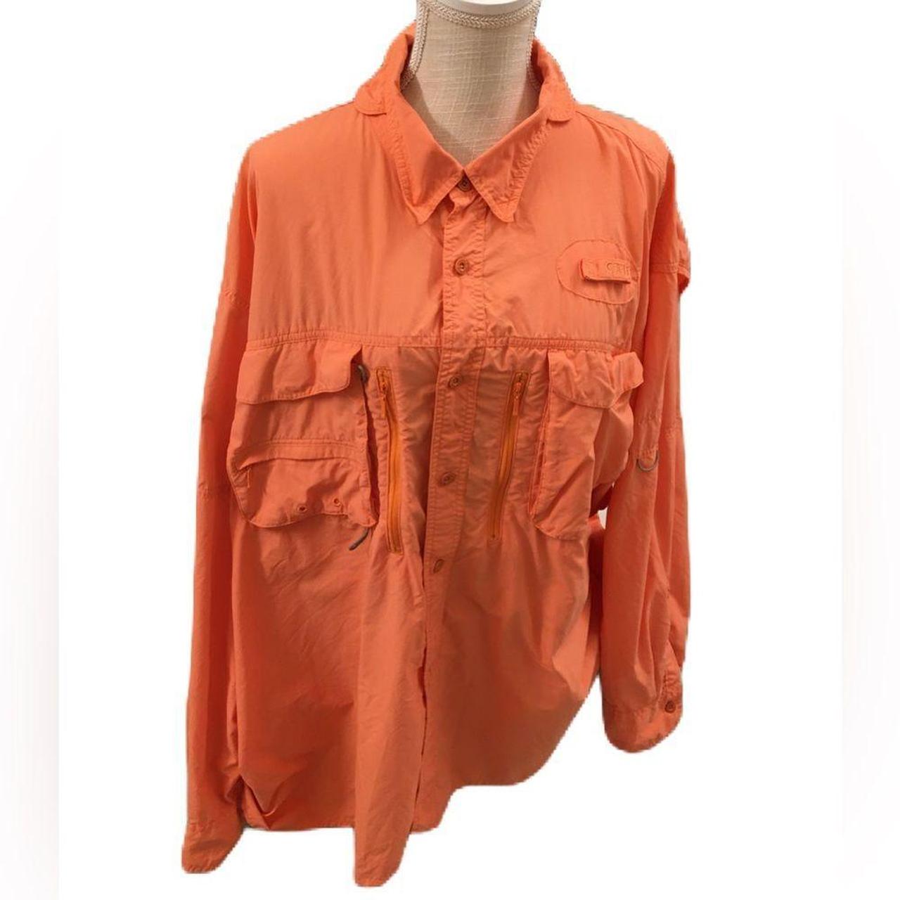 Magellan Men's Fishing Shirt 3XL Orange Angler Fit - Depop