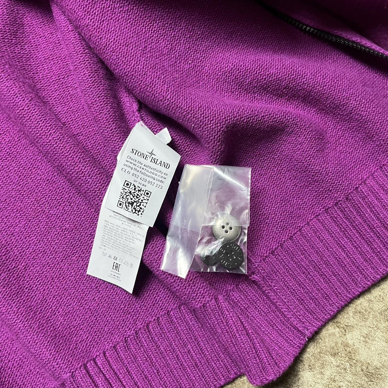 Stone island hot sale purple jumper