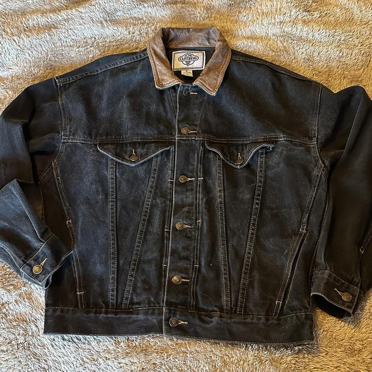 Looney Tunes black denim jacket from Acme Clothing... - Depop