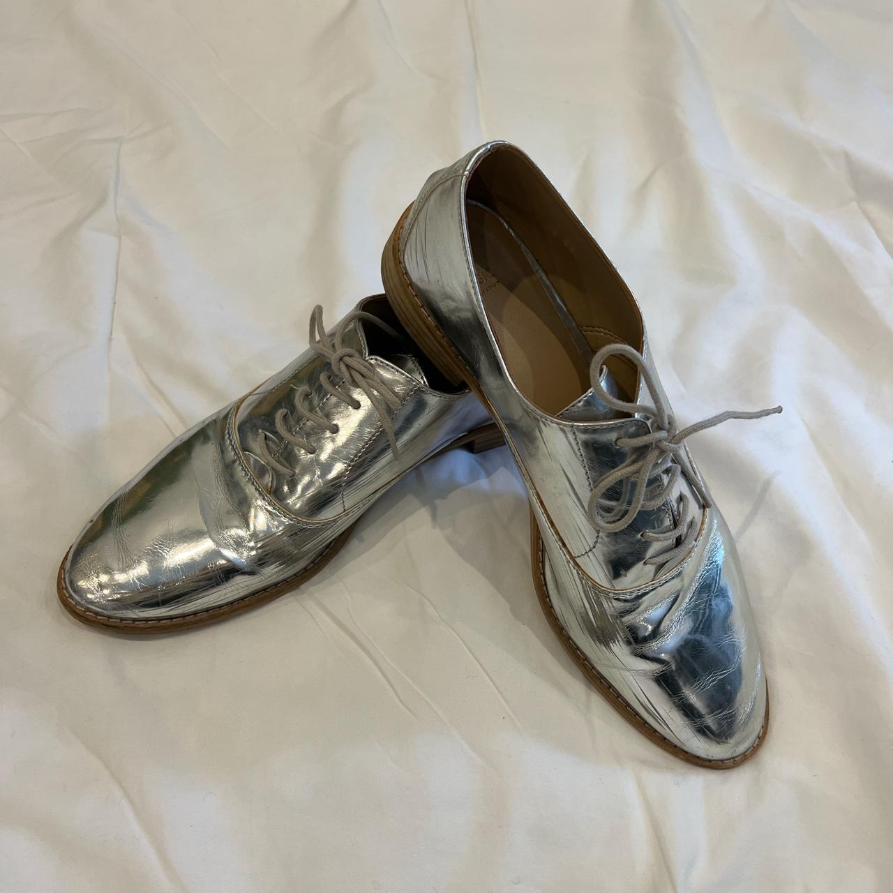 Silver clearance zara shoes