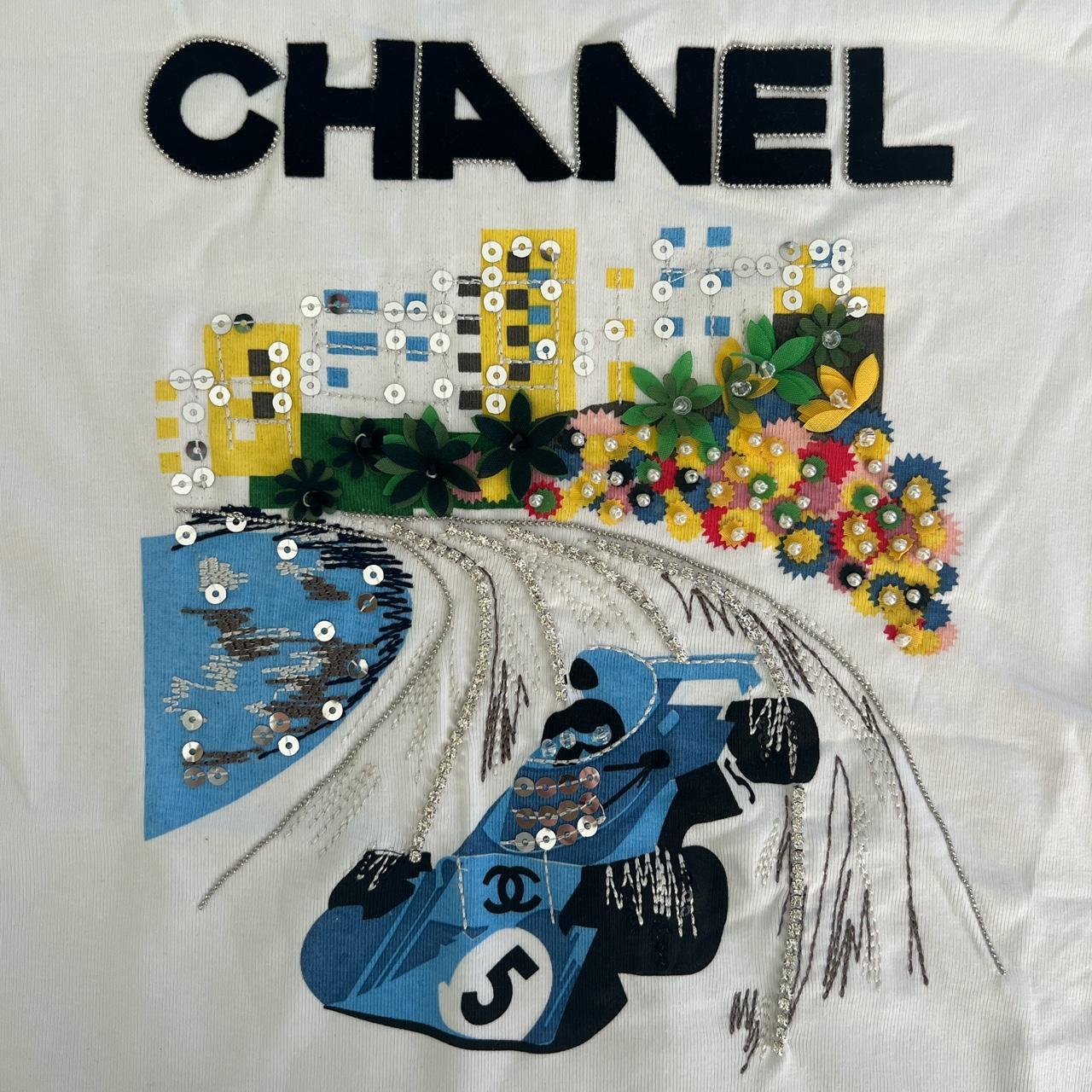 Chanel race car formula 1 top dupe Brand new with... Depop