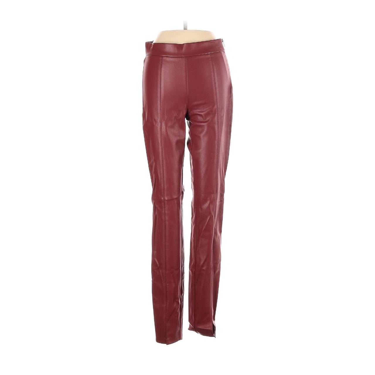 Zara | Pants & Jumpsuits | Nwt Zara Flowy Full Length Satin Pants Burgundy  | Poshmark