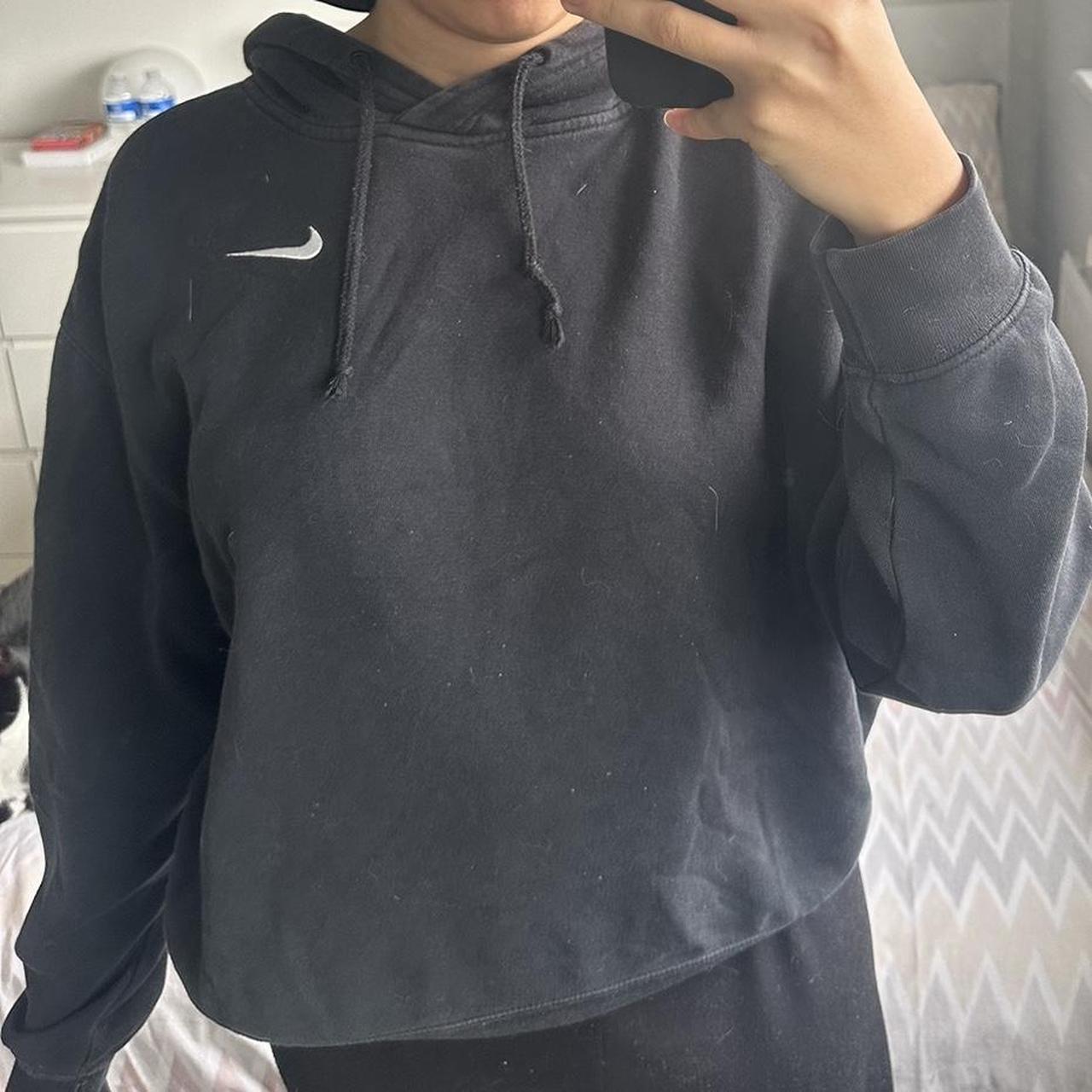 womens black nike essential hoodie