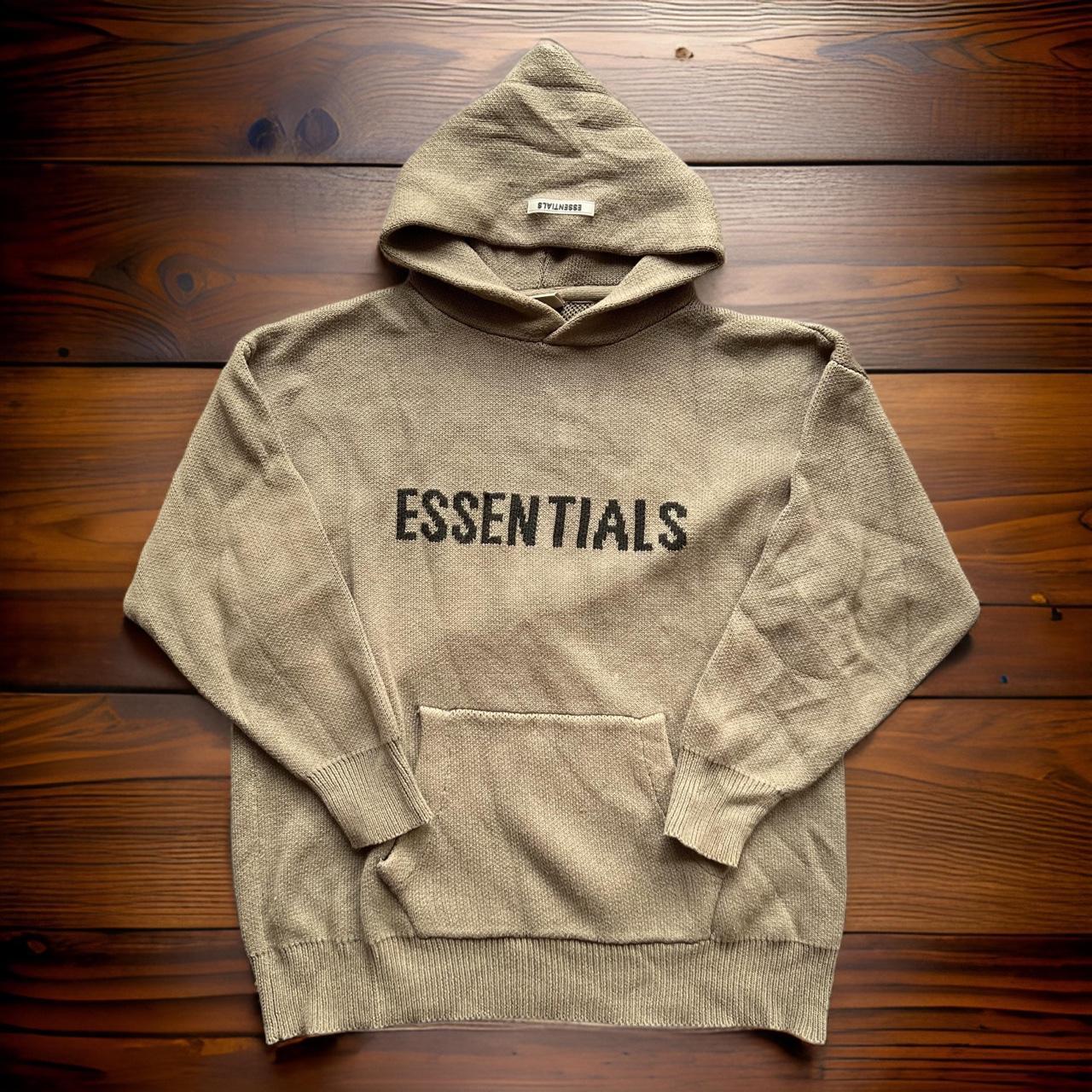 Fear of cheapest god essentials hoodie Khaki Large