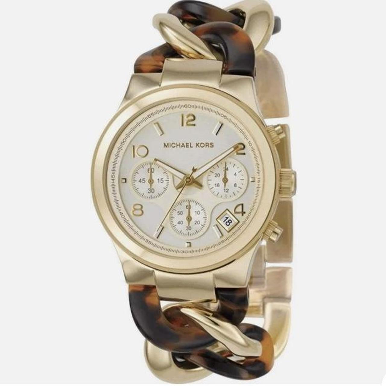 Michael kors watch with tortoise shell band best sale