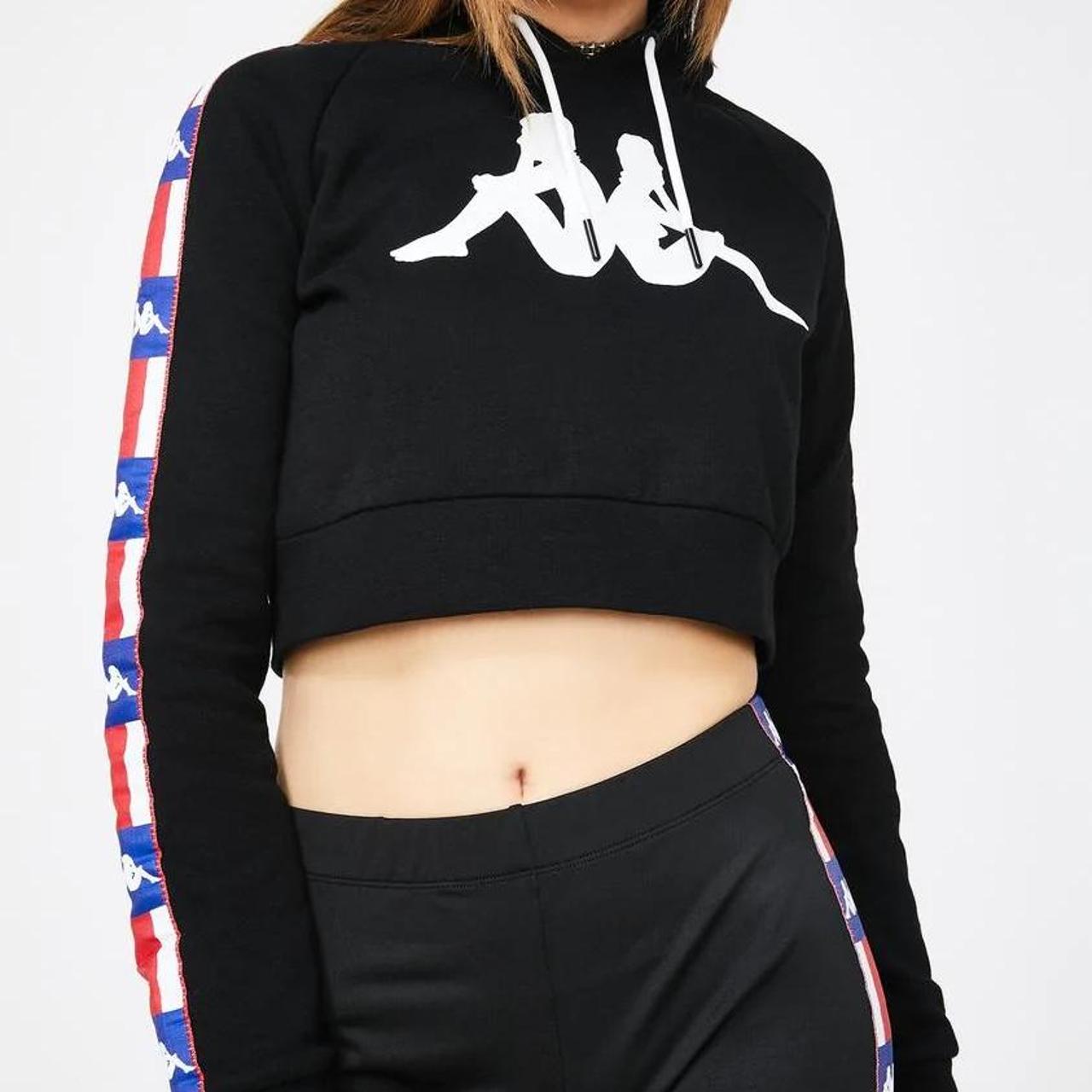 Kappa store cropped hoodie