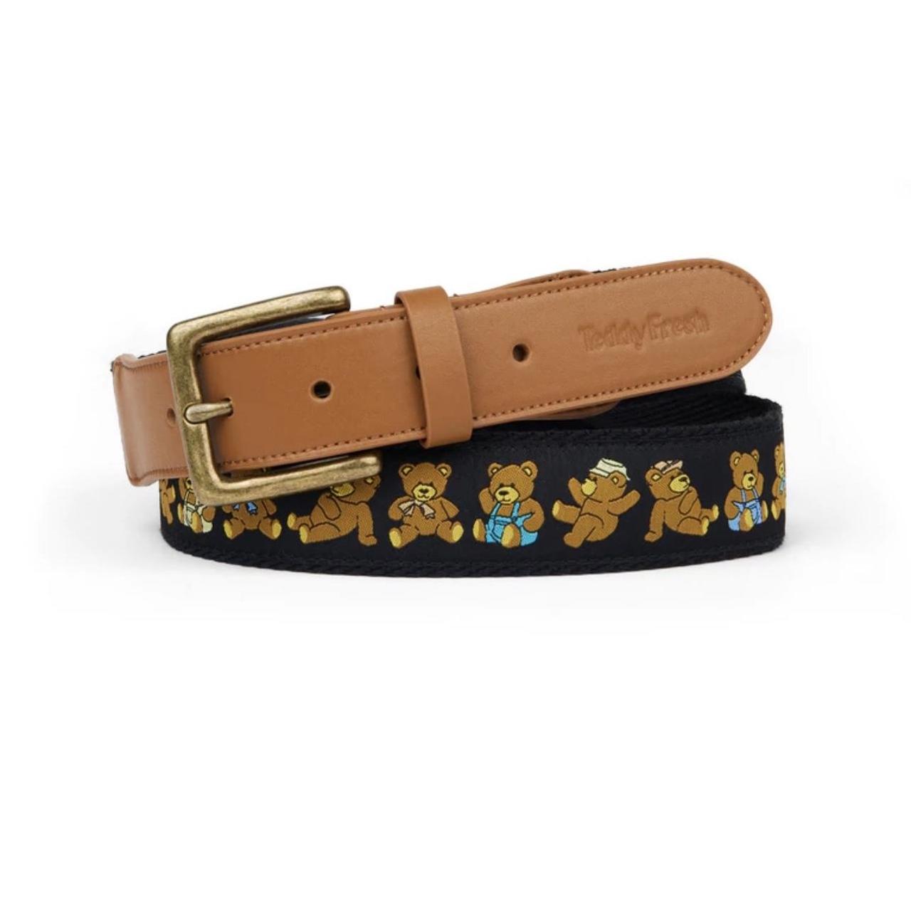 Teddy Fresh Leather Belt Never Worn Size Xlxxl Depop