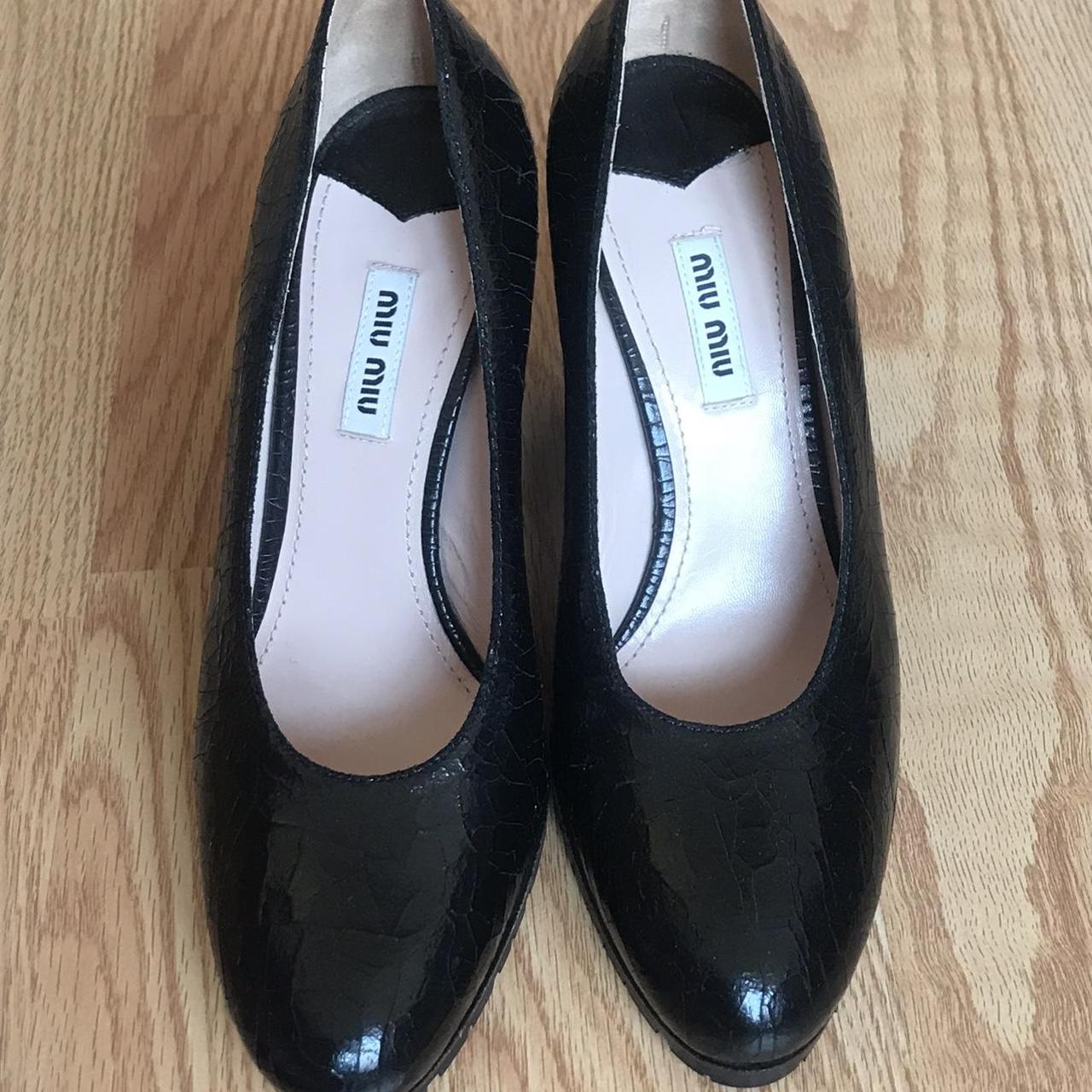 miu miu black heels