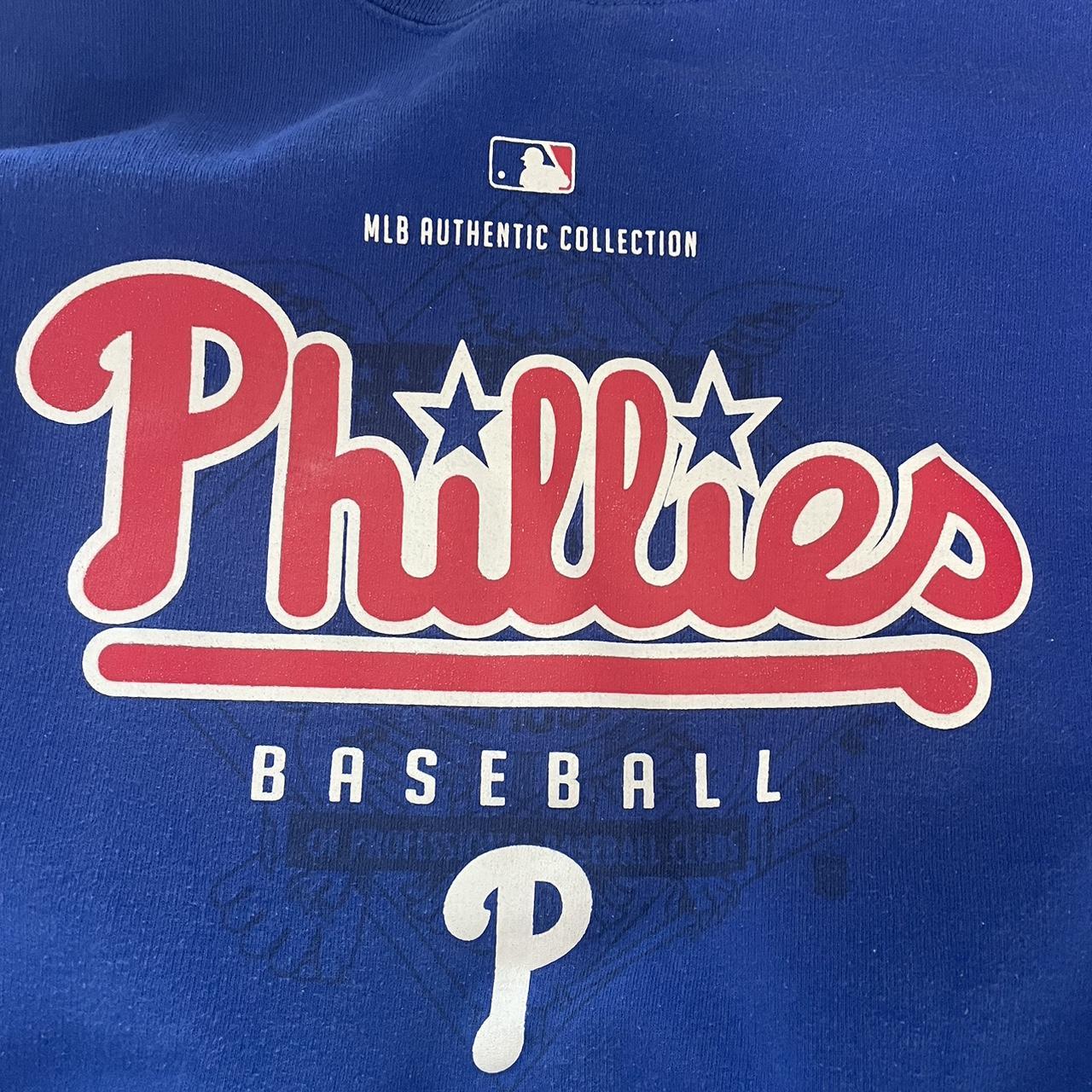 Philadelphia Phillies layered hoodie Baby blue - Depop