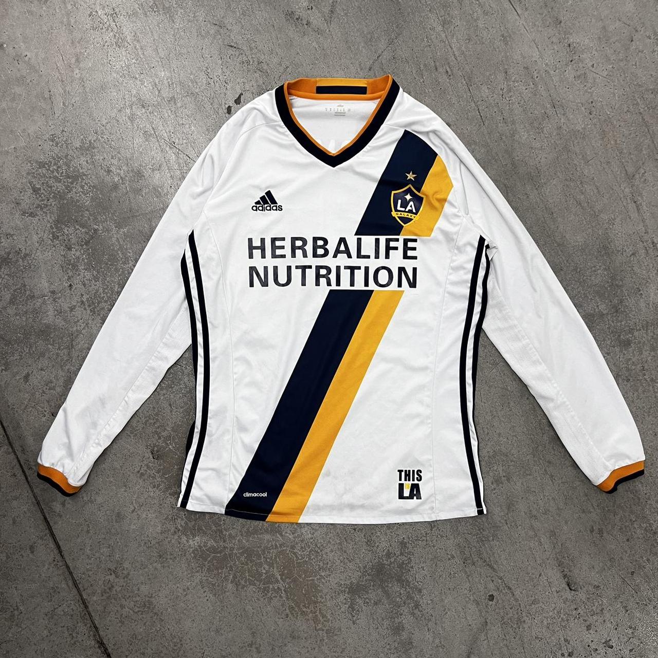 Adidas LA Galaxy Longsleeve Athletic Soccer Jersey - - Depop