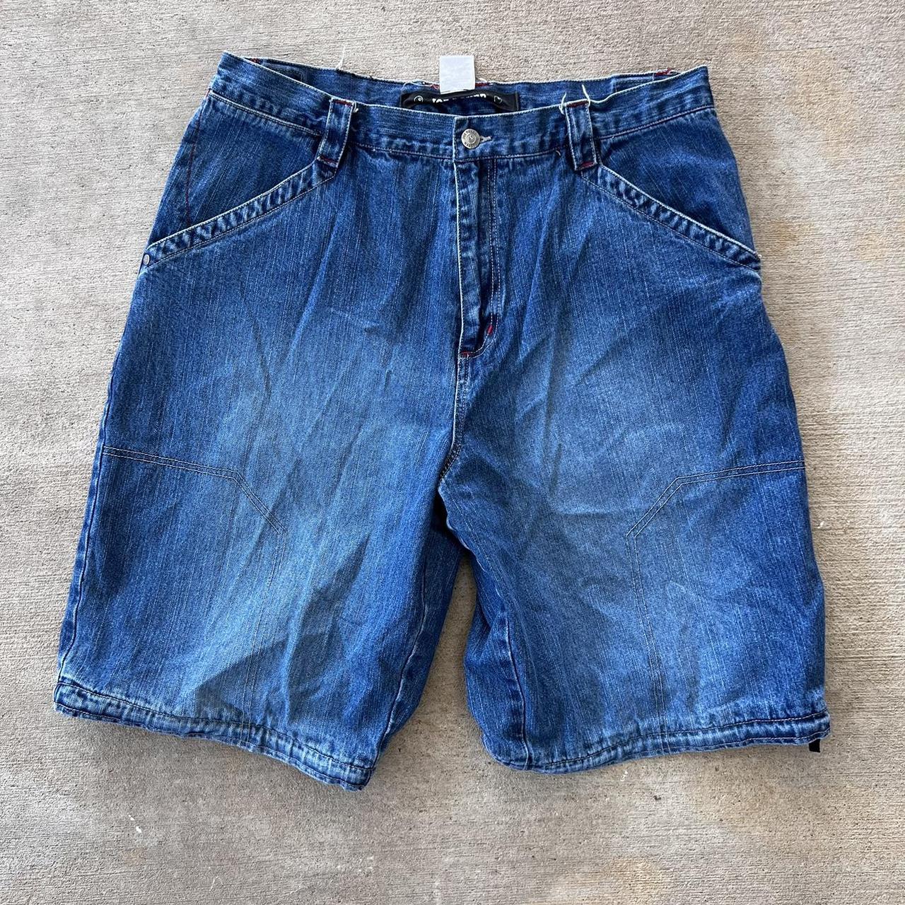 Joe Boxer Y2k Denim Jean Shorts Jorts SIZE... - Depop