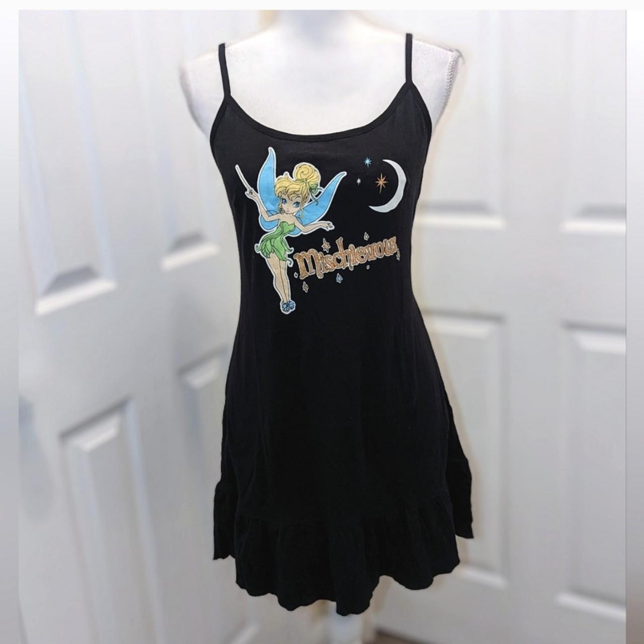 Disney Tinkerbell Y2K baddie cami tunic dress... - Depop