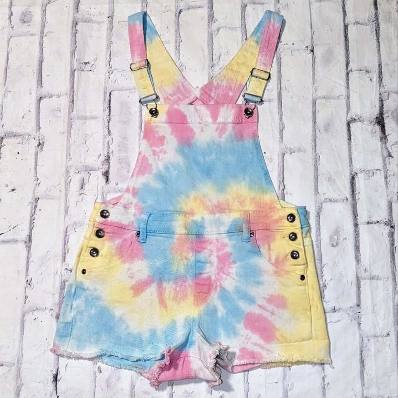 Rainbow deals overalls shorts