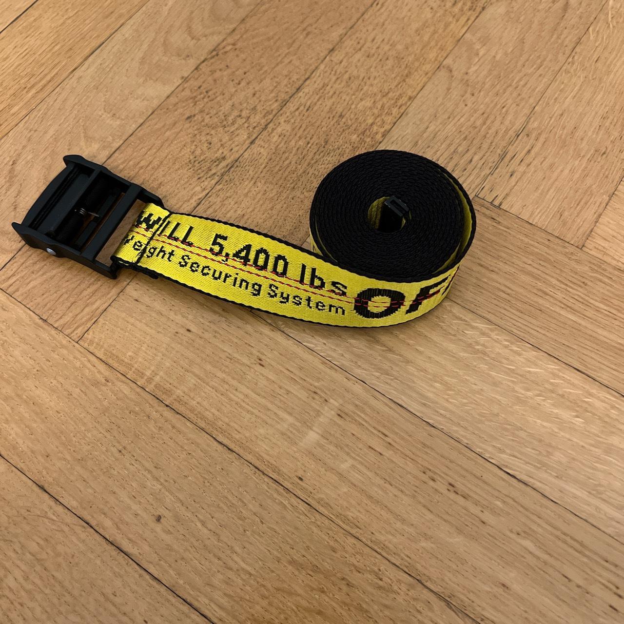 Off-White Yellow Classic Industrial Belt. One Size... - Depop