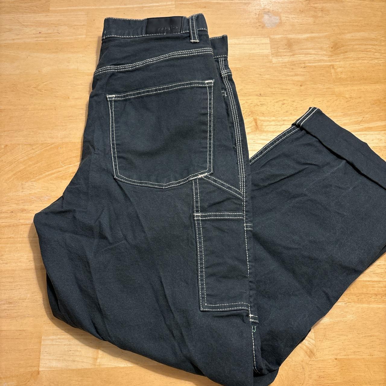 RSQ Baggy Light Wash Carpenter Pants Size 34 X - Depop