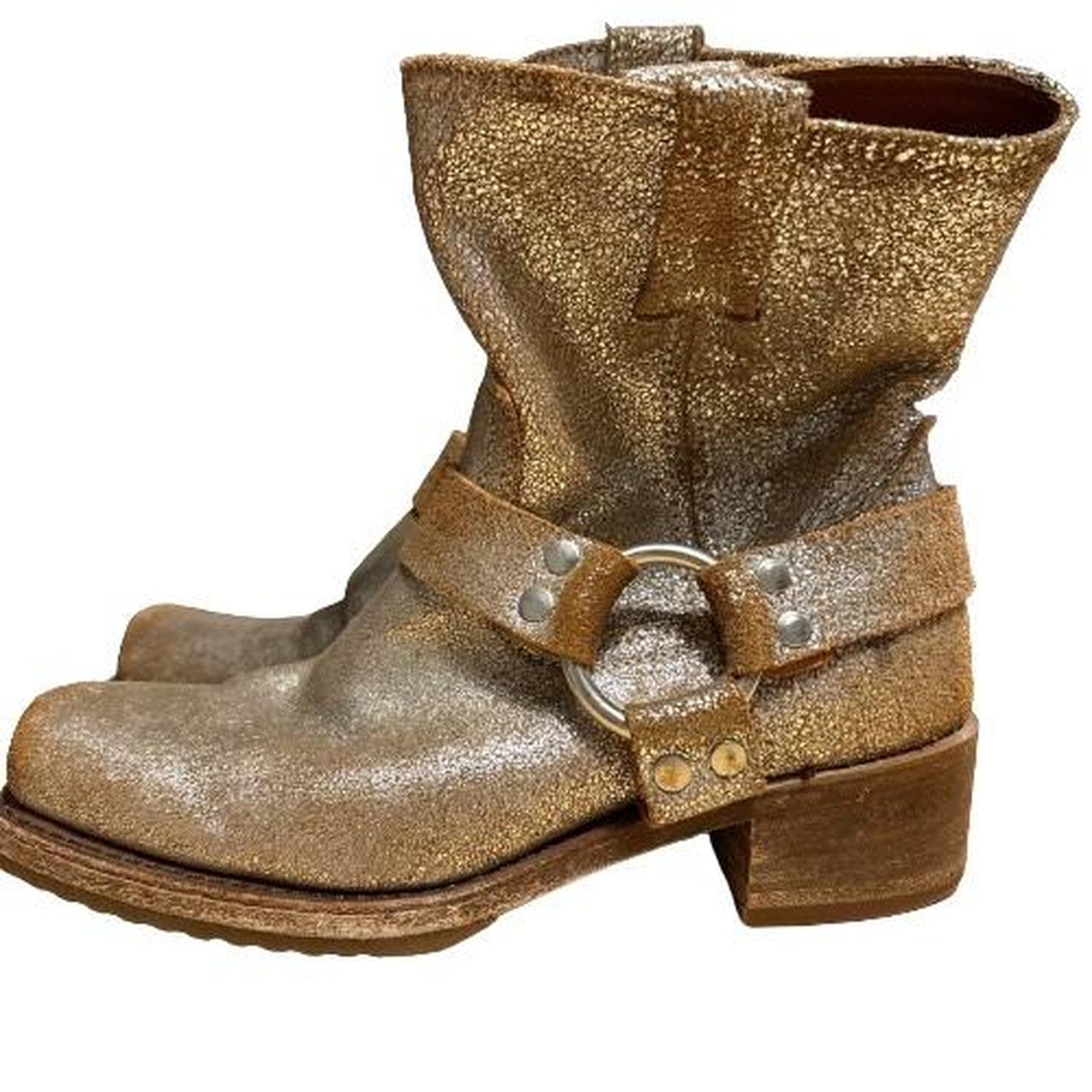 Silver 2025 frye boots