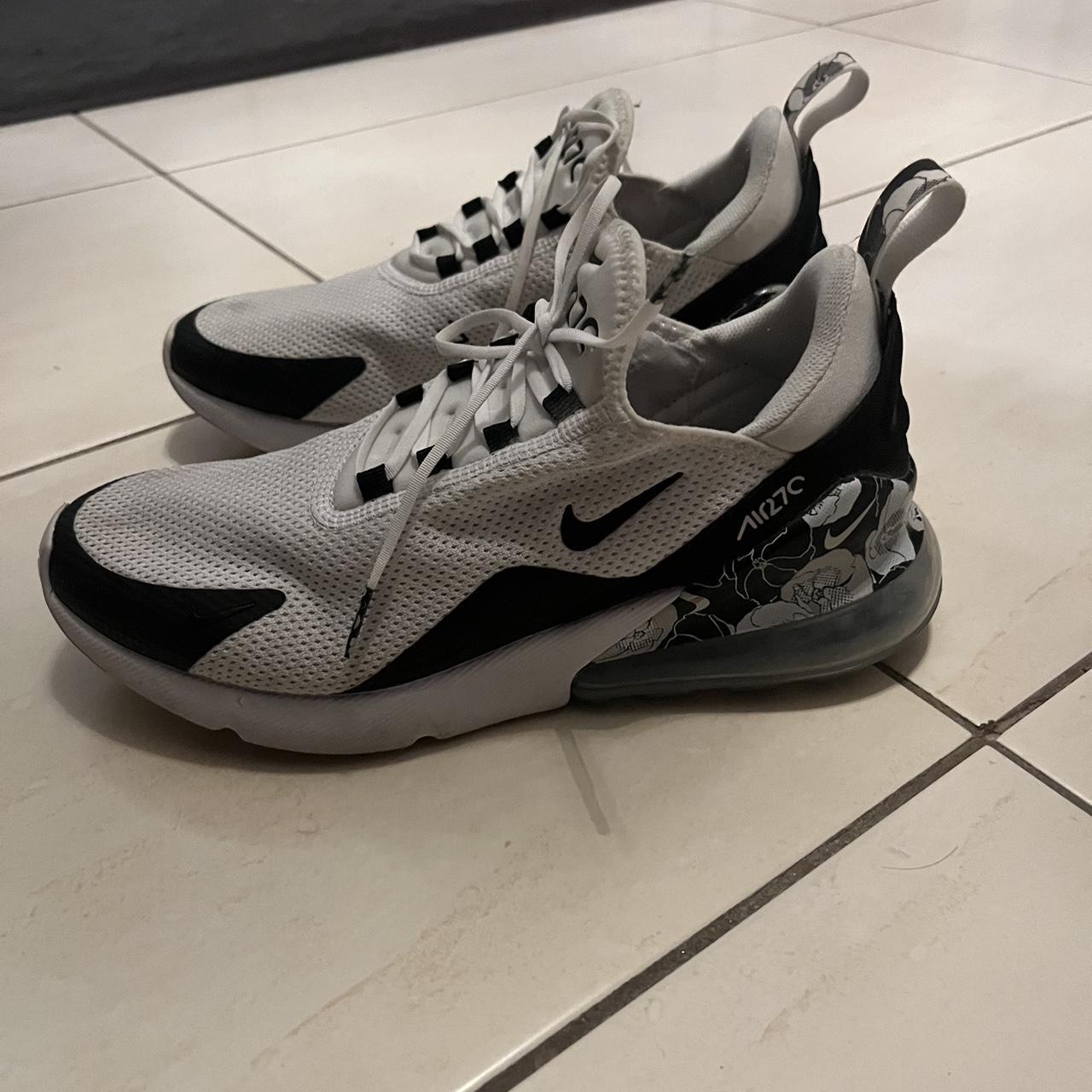 nike air max 270 black with flowers