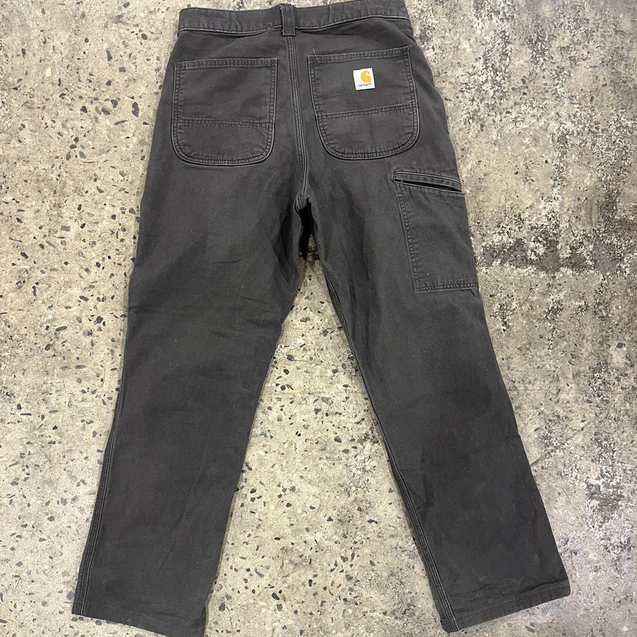 Carhartt Men's Grey Trousers Depop