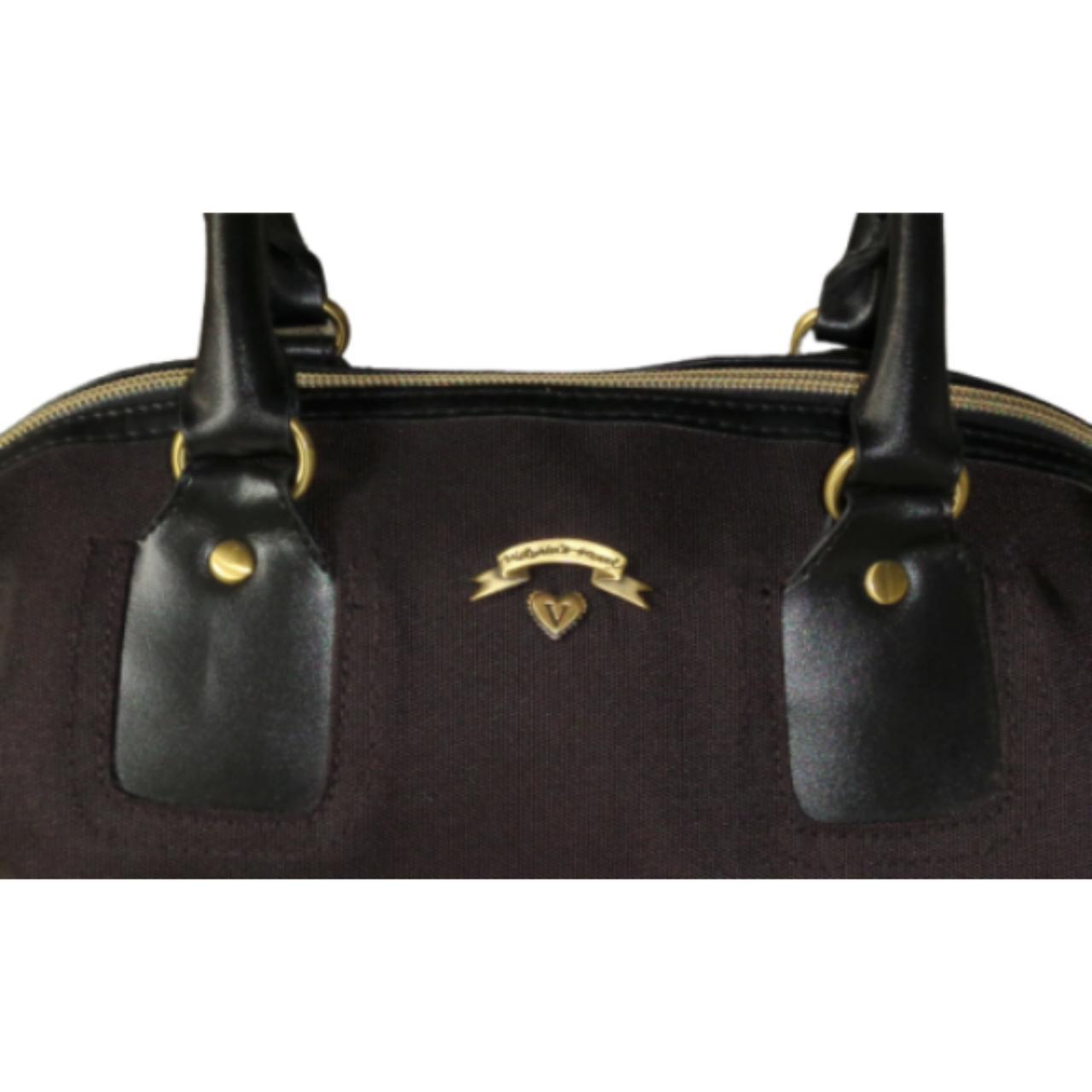 Victoria's Secret Women's Brown and Black Bag Depop