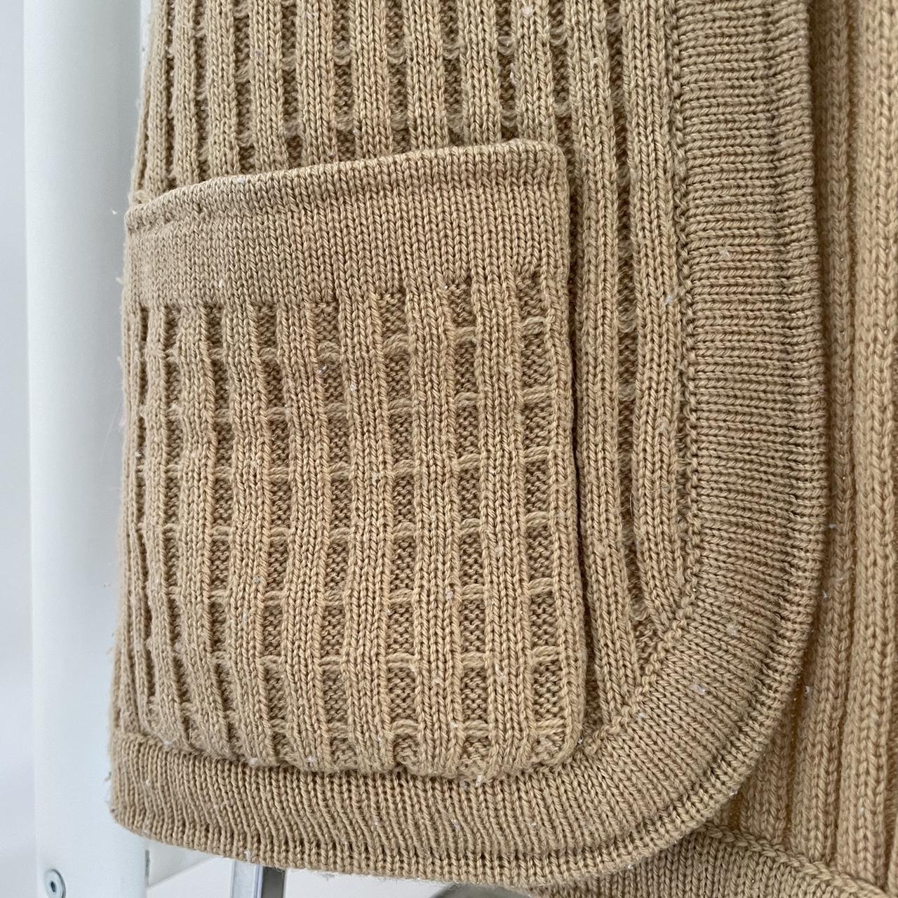 Vintage Helen B knit utility vest in Camel. Marked... - Depop