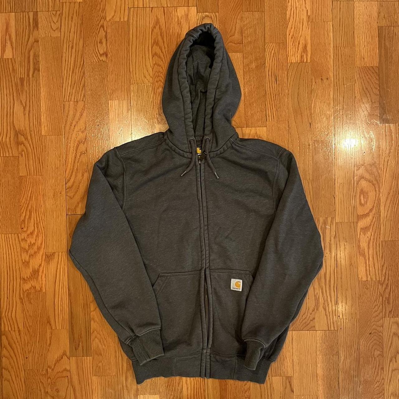 Carhartt Men's Grey Hoodie | Depop