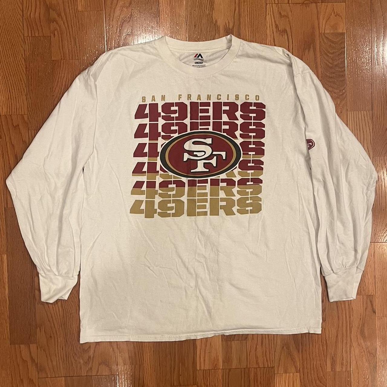 49ers long sleeve throwback jersey