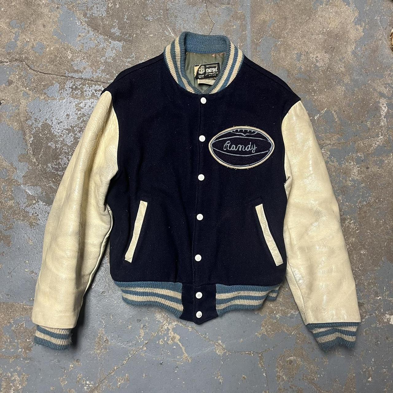 Vintage 1960s Leather Varsity Empire Sporting Goods ... - Depop