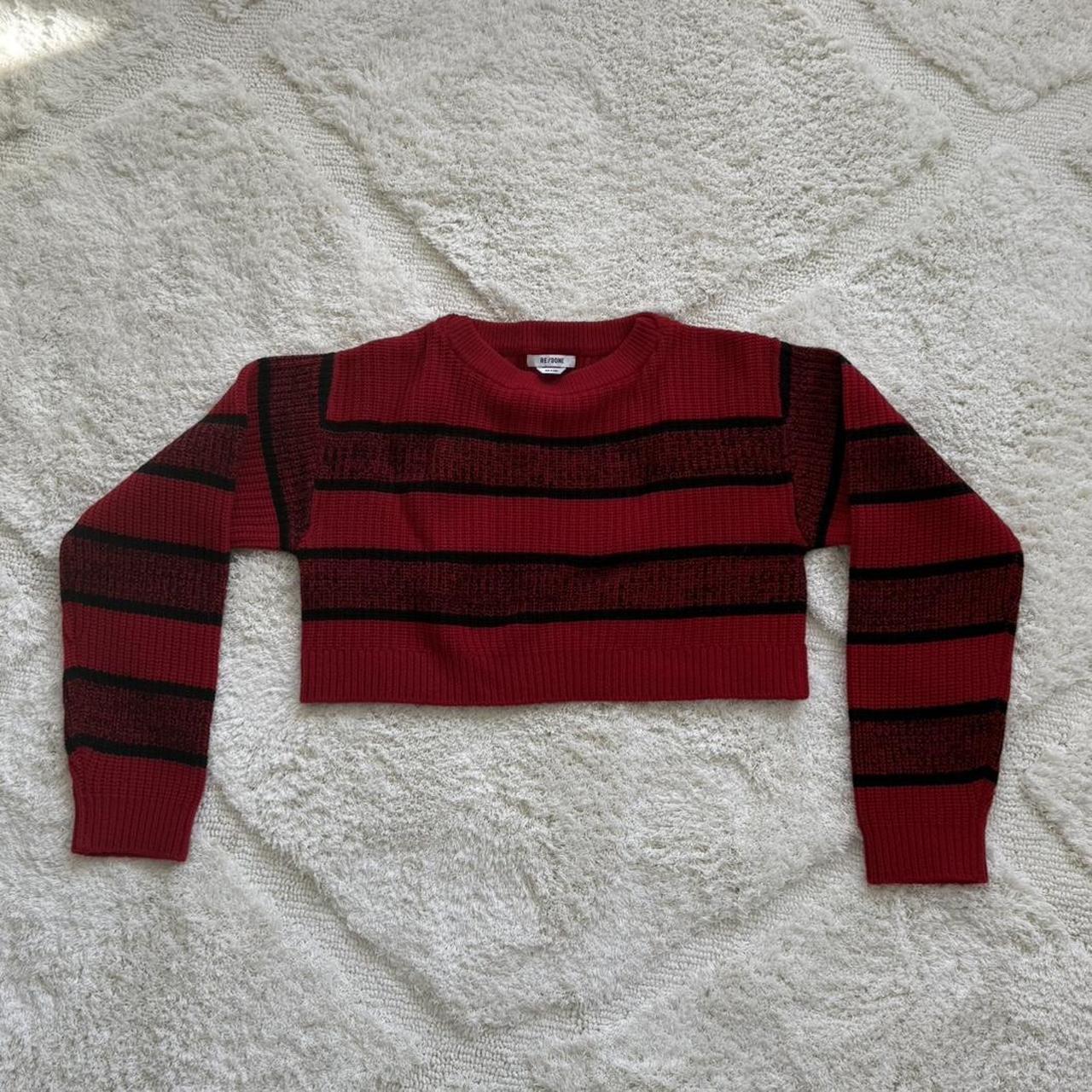 RE/DONE Women's Sweater - Red - L – Re/Done Crop … - image 3